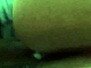 the creampie happens in this wet amateur couple doggystyle scene where she's bent over