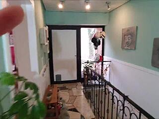 blonde teen stepdaughter reveals surprise