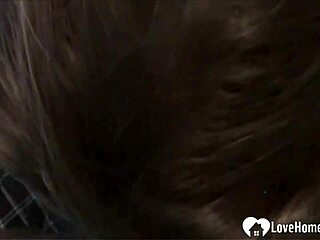 Horny Amateur Friend Bent Over in POV for Interracial Cock Pounding with Condom