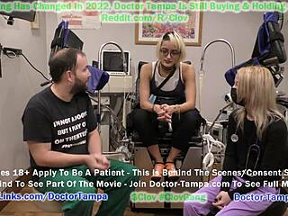 Postani doktor Tampa, glej ponižujoč ginekološki pregled Channy Crossfire z medicinsko sestro Stach Shepard