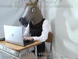 Giant balloon in pregnant woman's maternity wear