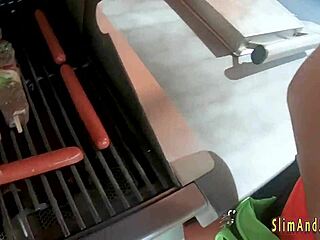 fat assed latina teen 18+ receives facial cumshot