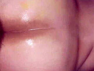 She bends over for intense doggy style anal fucking.