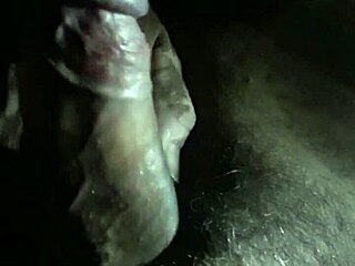 Curious How He Strokes That Monster Cock in the Dark?