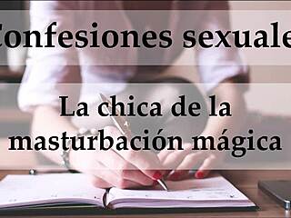 Confissão sexual: garota das punhetas mágicas com voz espanhola