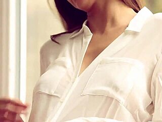 beautiful teen 18+ undresses softly