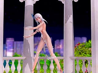 unknown girl in micro bikini strikes a kawaii pose, teasing with her curves