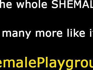 Shemale boort strakke gat van kerel terwijl ze relaxed kletsen over wilde nachten