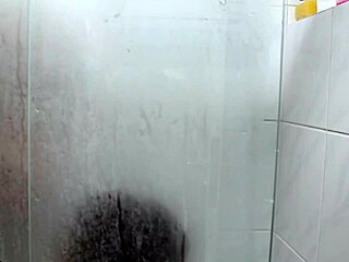 big cock fucks big ass in shower creampie