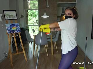 quianon dives into role play and nasty games with sexy latina