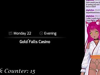 Vtuber Spanks Big Tits in Huniepop 😏