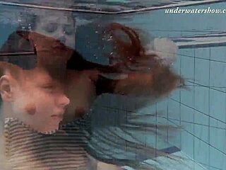 feeling so wild watching salaka ribkina dive into underwater passion with her tight body