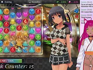 Vtuber šiba velike joške v Huniepop 😏