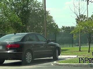 why is this ebony hottie riding that white cock so wildly?