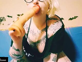 Sucking Dildo Gets Me Horny!