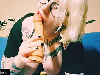 Sucking Dildo Gets Me Horny!