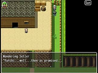 OMG, Yuka dari permainan hentai Yokai ep 21, patung zakar gergasi lancap di reruntuhan!