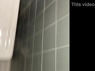 sneaking into the bathroom for a private ebony encounter