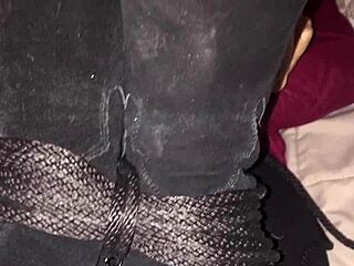 Bratty Little 18+ Tied Up and Spanked in Boots