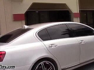 Hey, watch this small-titted teen get creamed hard in doggystyle action!