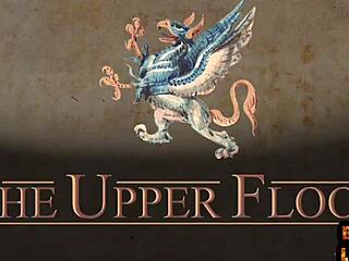 Bound ginger endures intense whipping and oral in threesome bondage with spanking and cumshot