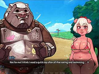 Η διεγερμένη futanari χοιροπριγκίπισσα γδύνεται στην παραλία, το τεράστιο πούτσα της οδηγεί σε δημόσια μαστουρβασία