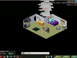 V Habbo hotelu chlapi mají divokou gay orgii s cicáním a šukáním