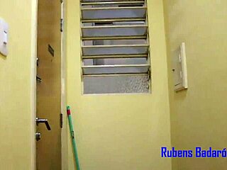 The black guy passionately fucks the shaved brunette milf Inês Ventura in doggystyle, making her cum hard with his big cock.