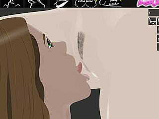 Cartoon characters moaning loudly while receiving hot cum loads everywhere