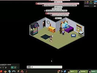 V Habbo hotelu chlapi mají divokou gay orgii s cicáním a šukáním