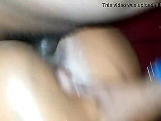 Ebony Beauty Sucks Monster Cock Wetly