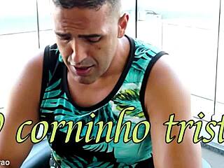 agatha reis bent over for doggystyle blowjob, gets facial cumshot in corninho triste 2 trailer