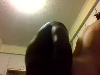 In the kitchen, I undress with my partner, ready for intense fucking with big asses