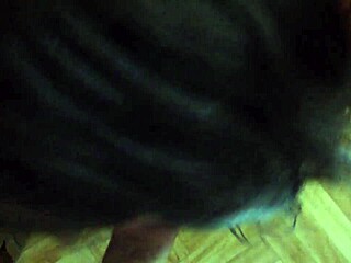 This trans in crossdressing sucks deep throat gorgeously.