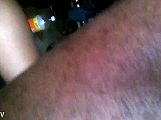 Watch this amateur ebony get bent over for doggystyle creampie