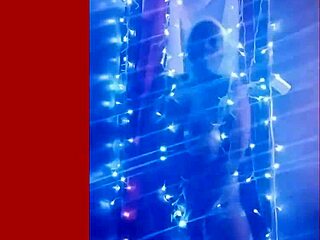 Lights capture the action on camera with musical beats