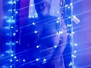 Lights capture the action on camera with musical beats