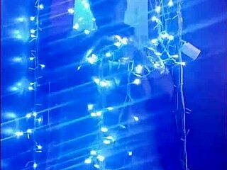 Lights capture the action on camera with musical beats