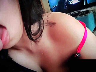 emo girl rides cowgirl while sucking in hardcore facial