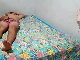 Sister-in-law catches me, sits on top riding