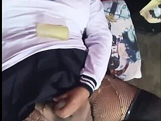 hot student craving action in part 4 of this wild shemale adventure. just wait for that big ass reveal.