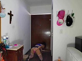 exciting delivery with big dildo and miniskirt fun