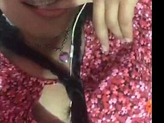 my girlfriend is masturbating just for me, it's so hot and wet