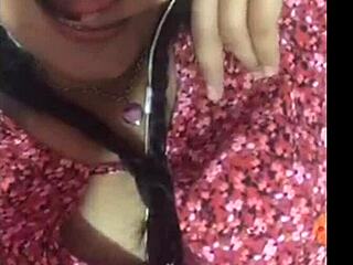 my girlfriend is masturbating just for me, it's so hot and wet