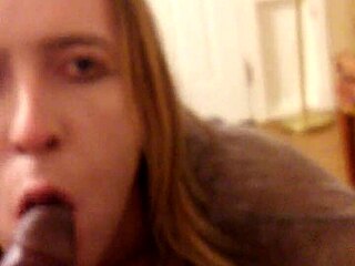 sissy sucks big black cock raw