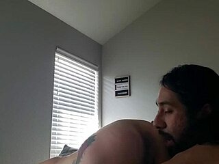 having an intimate dinner with my lover outside