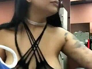 Latinas express wild passion in black encounters