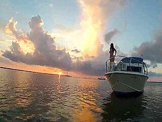 I was flashing my boobs on the boat, oops!