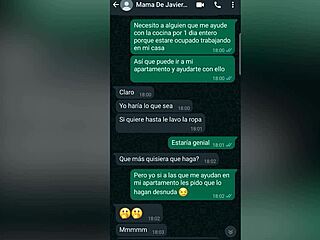 Latina milf offers ass for passing student's course in homemade web chat