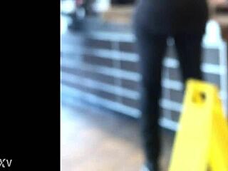 look at that big juicy black ass bouncing, don't you want to grab it?